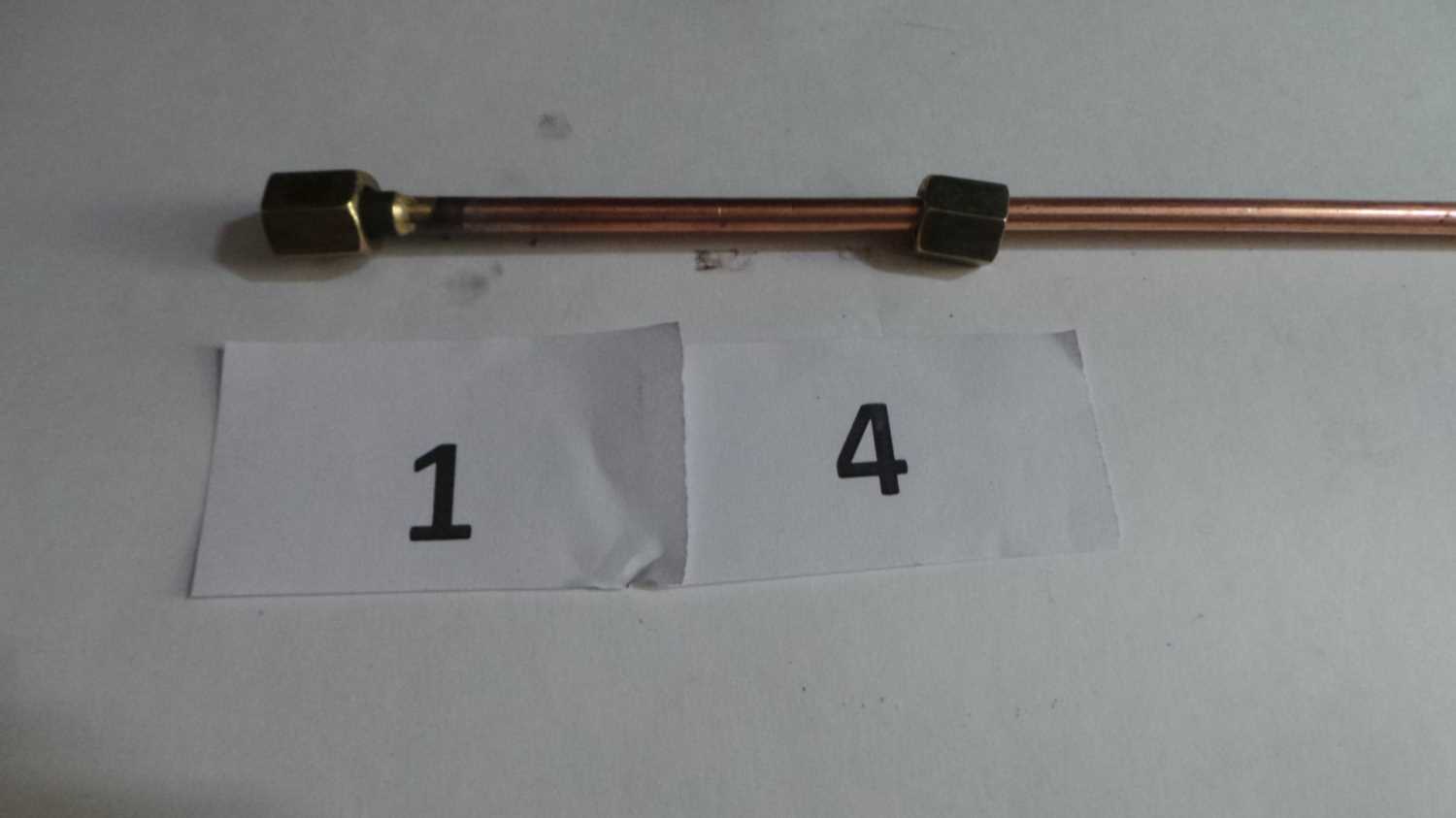 Трубка тормозная L=910 CDM855/CDM860 LG853.08.05 (508001-01) гайка-гайка